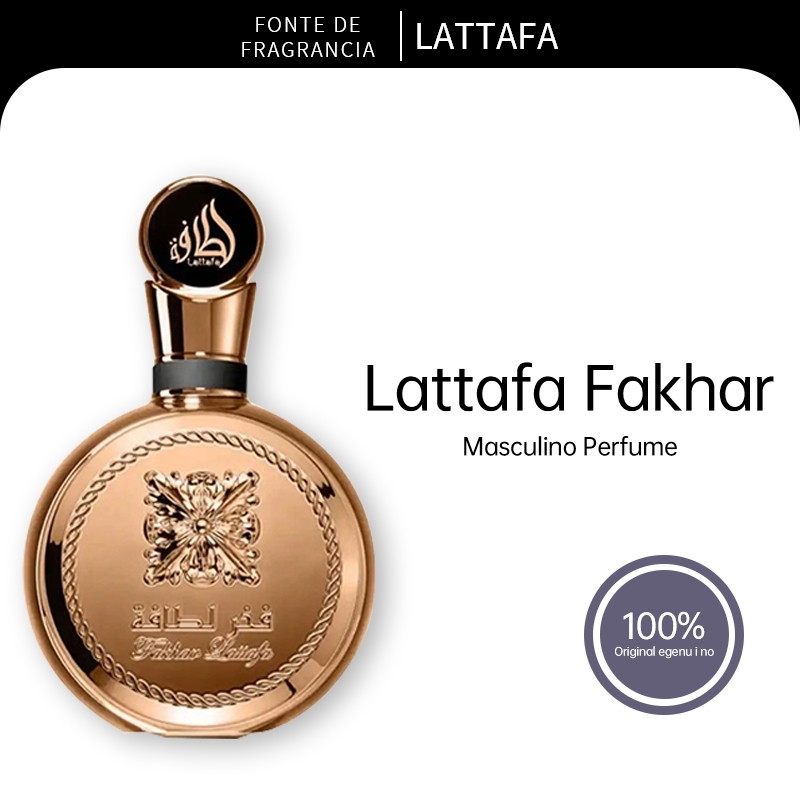 Perfume Lattafa Fakhar Extrait, fragrância feminina, aroma floral fresco, longa duração, 100ml em Oferta na Shopee