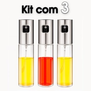 1/2/3 Peças Borrifador Azeite Pulverizador Premium Culinário Adequado Para Cozinhas 100ml Promoção em Oferta na Shopee