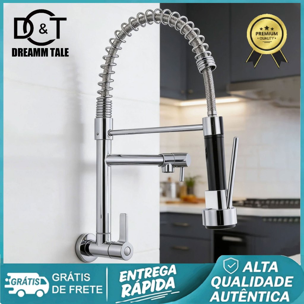 【Qualidade Garantida】Torneira De Cozinha Gourmet Com Mesa Removível/Pulverizador De Parede
