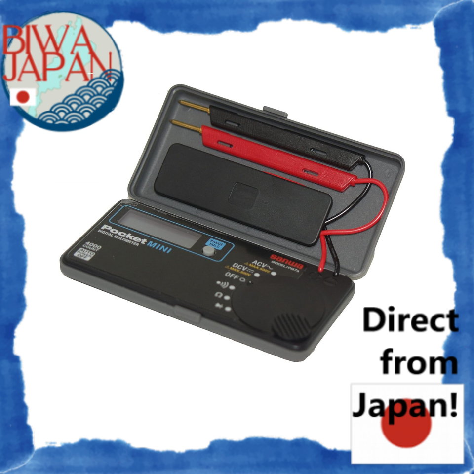 SANWA Multímetro Digital Direto do Japã , Digitalsanwa PM-7a , Testador De Bolso Portátil Com Tensão DC/AC , Resistência , Continuidade E D