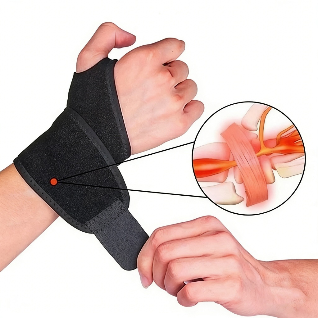 Munhequeira Ajustável com Suporte Bilateral - Conforto e Estabilidade para Atividades Diárias