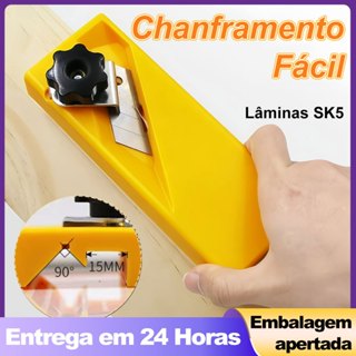 Plaina Cortador Refilador Aparador de Fita Borda Curvada 45º MDF Drywall Gesso em Oferta na Shopee