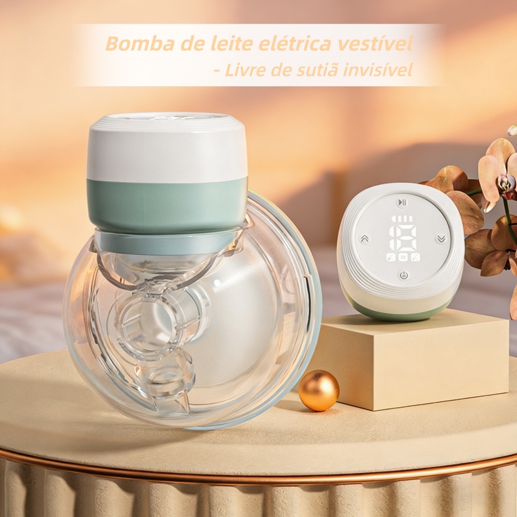 Bomba tira-leite elétrica Sem dor Alta potencia de sucção integrada Silenciosa Massageador Portátil em Oferta na Shopee