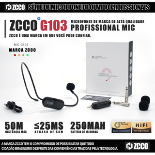 Microfone Sem Fio Zcco Interface Mic Ideal Para Palestras Entrega Hoje em Oferta na Shopee
