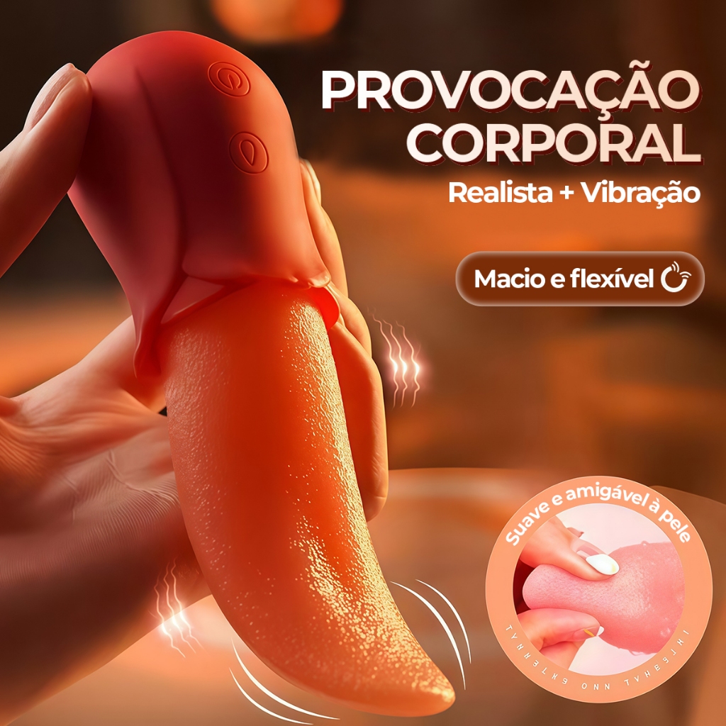 10 Velocidades Vibradores De Língua De Lamber Rosa Realistas Para Mamilos Femininos Clitoral