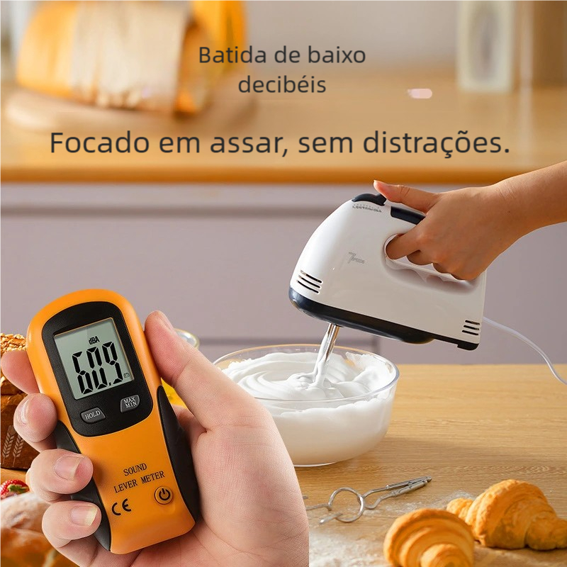 Batedeira Elétrica 110V para Bolo e Chantilly - 7 Velocidades de Mão