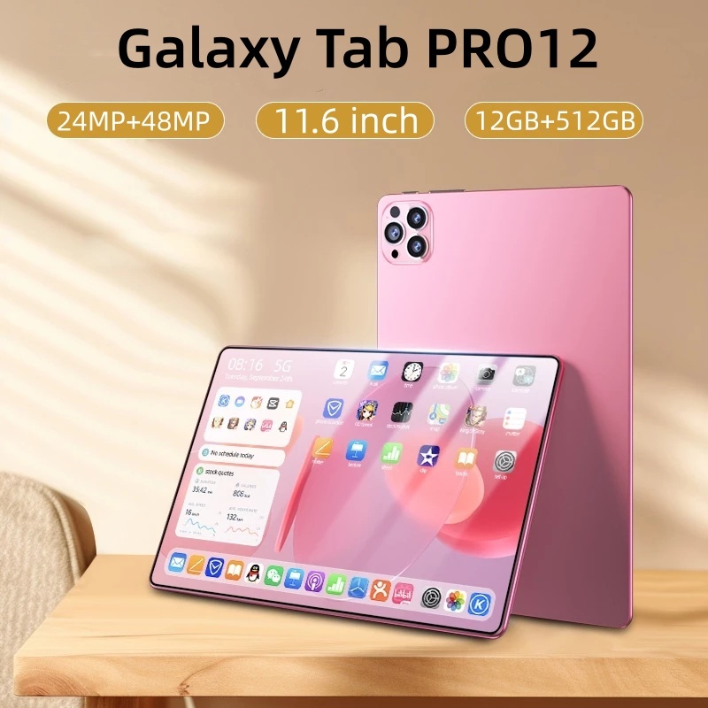 【Presente grátis】Hancdon Tablet PC PRO12 MAX 11.6 Polegadas 12GB+512GB Câmera 24MP+48MP Bateria 8800mAh  Android 14 com