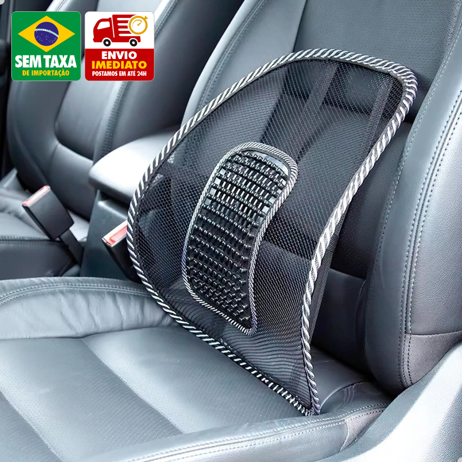 Suporte Apoio Lombar Ergonômico 6510 para Cadeira Banco e Carro