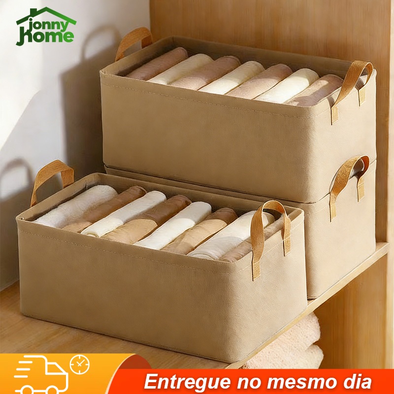 Caixa Organizadora Dobrável Roupas Reforçado Caixa para Armazenar Multiuso em Oferta na Shopee