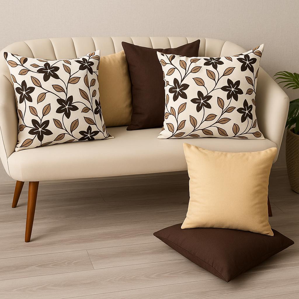 KIT c\ 6 ALMOFADAS DECORATIVAS CHEIAS 45X45cm ENCHIMENTO DE ESPUMA SOFT em Oferta na Shopee