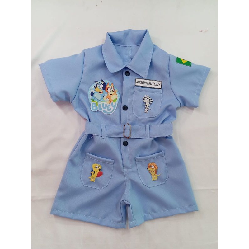macacão infantil blu&y em Oferta na Shopee