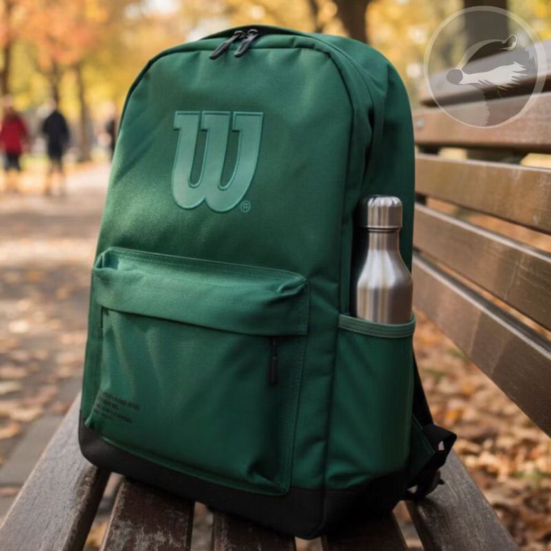 Mochila Wilson Casual Unissex Verde Escuro – Espaçosa, Resistente e Ideal para Escola Trabalho Lazer