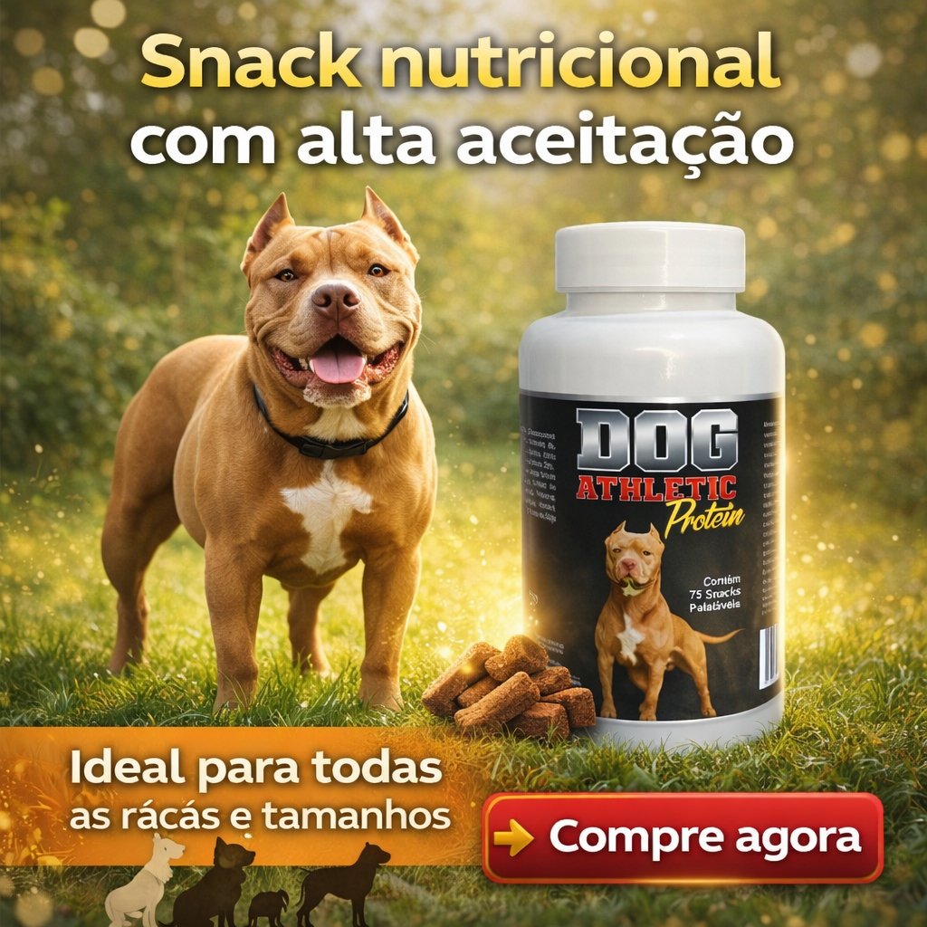 Suplemento Dog Ajuda no Ganho Massa Muscular Pit bull Todas as Raças seu Cachorro mais Forte