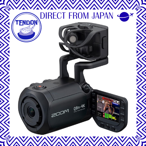 ZOOM Q8n-4K Gravador de Vídeo Portátil com Qualidade 4K Preto Gravação de Vídeo com Áudio de Até 24bit/96kHz Suporta