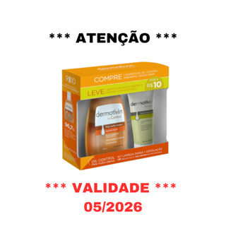 Kit Sabonete Líquido Dermotivin Oil Control 120ml + Sabonete Esfoliante Dermotivin Scrub 60g em Oferta na Shopee