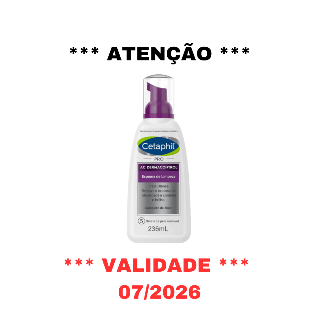 Espuma de Limpeza Cetaphil PRO AC Dermacontrol 236ml