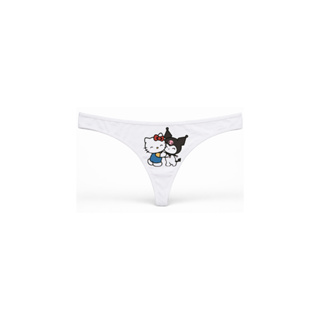 Calcinha Fio Dental Feminina 100% Algodão | Hello Kitty, Kuromi e Cinnamoroll em Oferta na Shopee