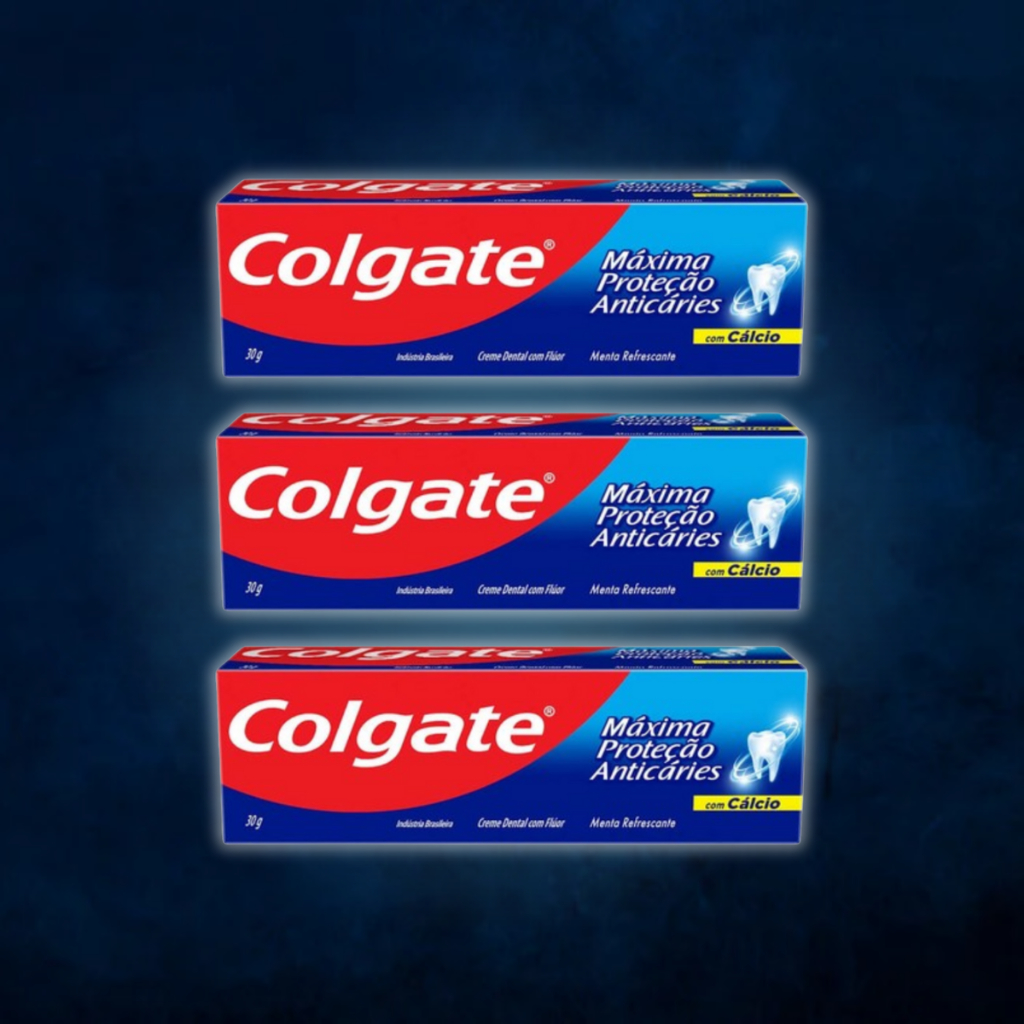 Kit Com 3 Creme Dental Máxima Proteção Anticáries 30g - Colgate