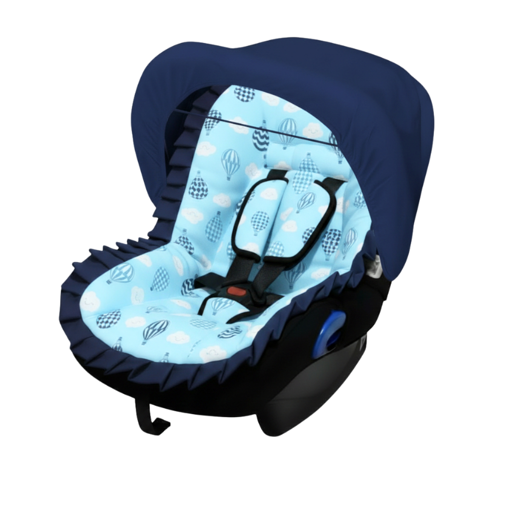 Capa de Bebe Conforto Bebê + Capota Solar + Jogo Protetor de Cinto Serve em Todas as Marcas