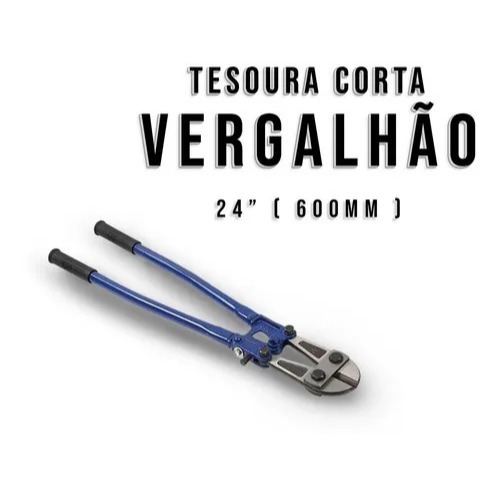 "Tesourão Corta Vergalhão 24'' Brásfort Profissional Aço Resistente Poda e Construção 8197"