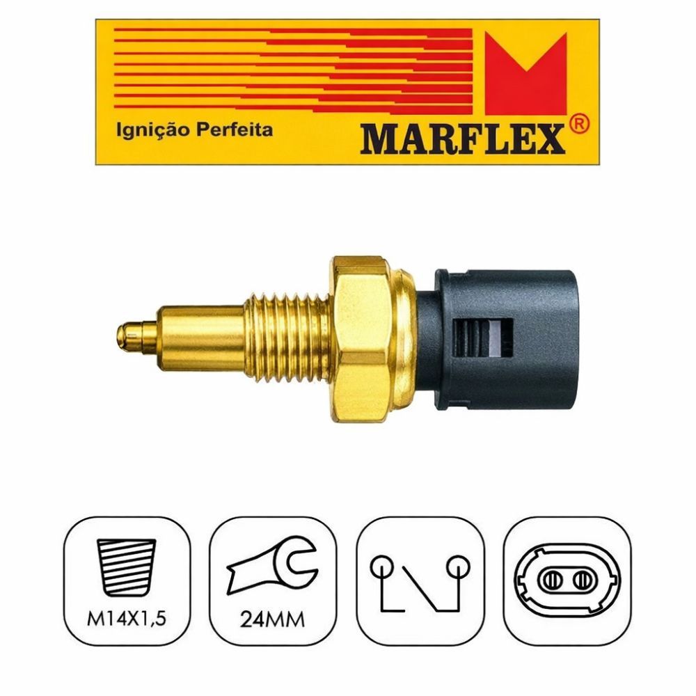 Interruptor Luz de Ré Cebolinha Marflex 7559 Renault Clio Kangoo Laguna Scenic Trafic Twingo Megane