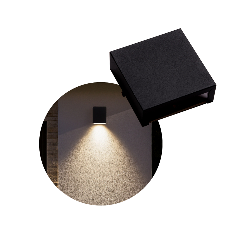 Arandela Luminaria Slim 1 Foco Externa Parede Muro Alumínio Ar1111