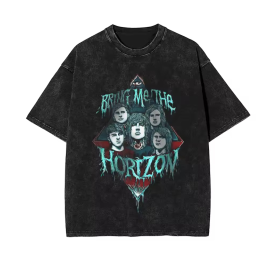 Camiseta Unissex Algodão Estampa Rock Moderno Atemporal Estilo Metalcore Atual