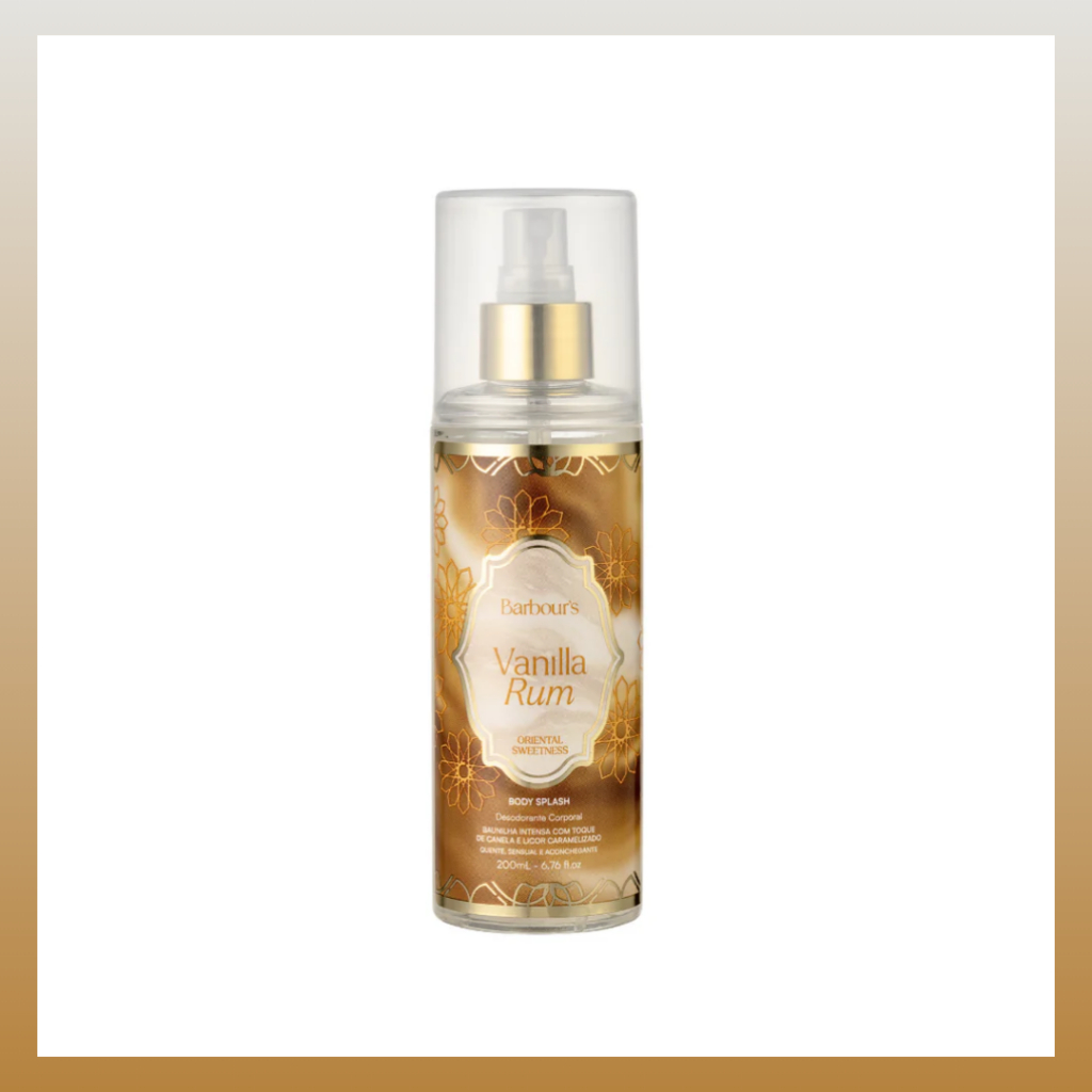 Body Splash Arabe Barbour's Beauty Vanilla Rum - 200ml em Oferta na Shopee