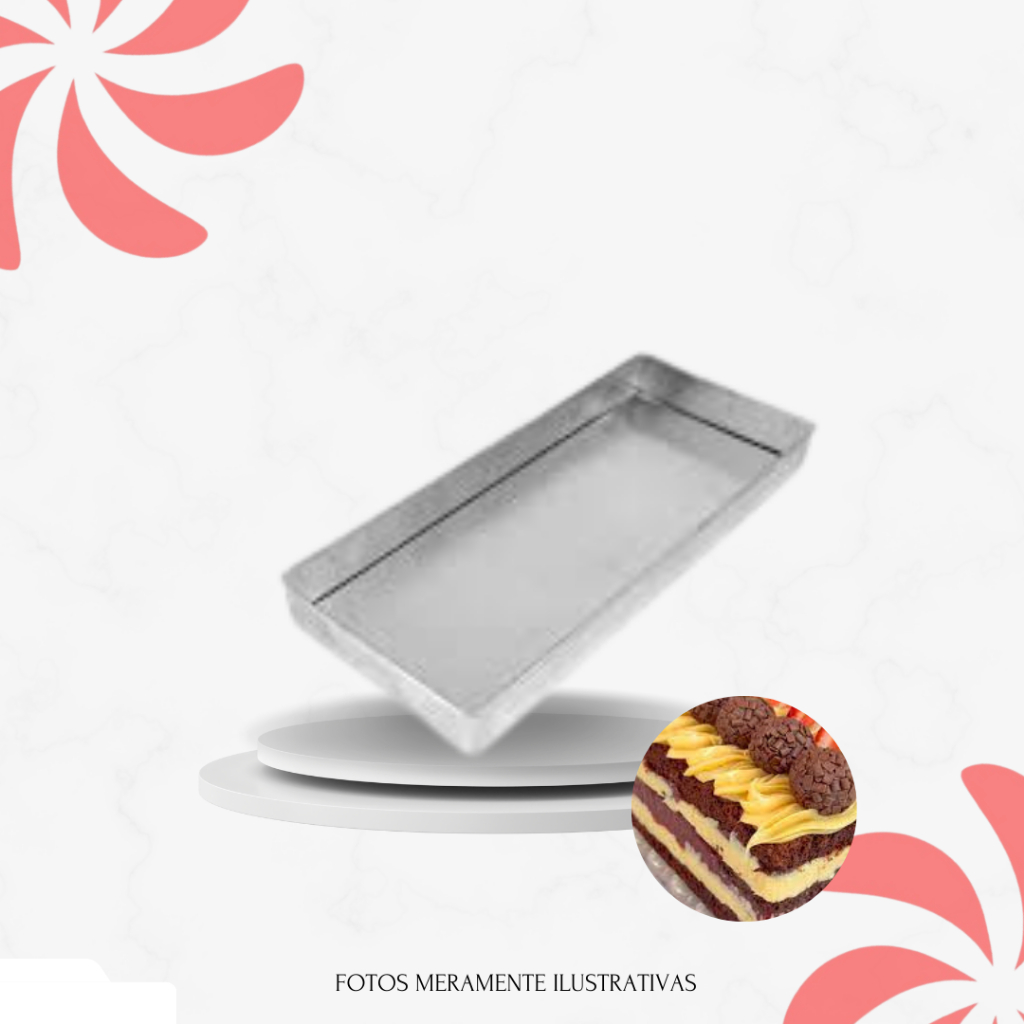 FORMA RETANGULAR FATIA - 30X10X3 AVULSA em Oferta na Shopee