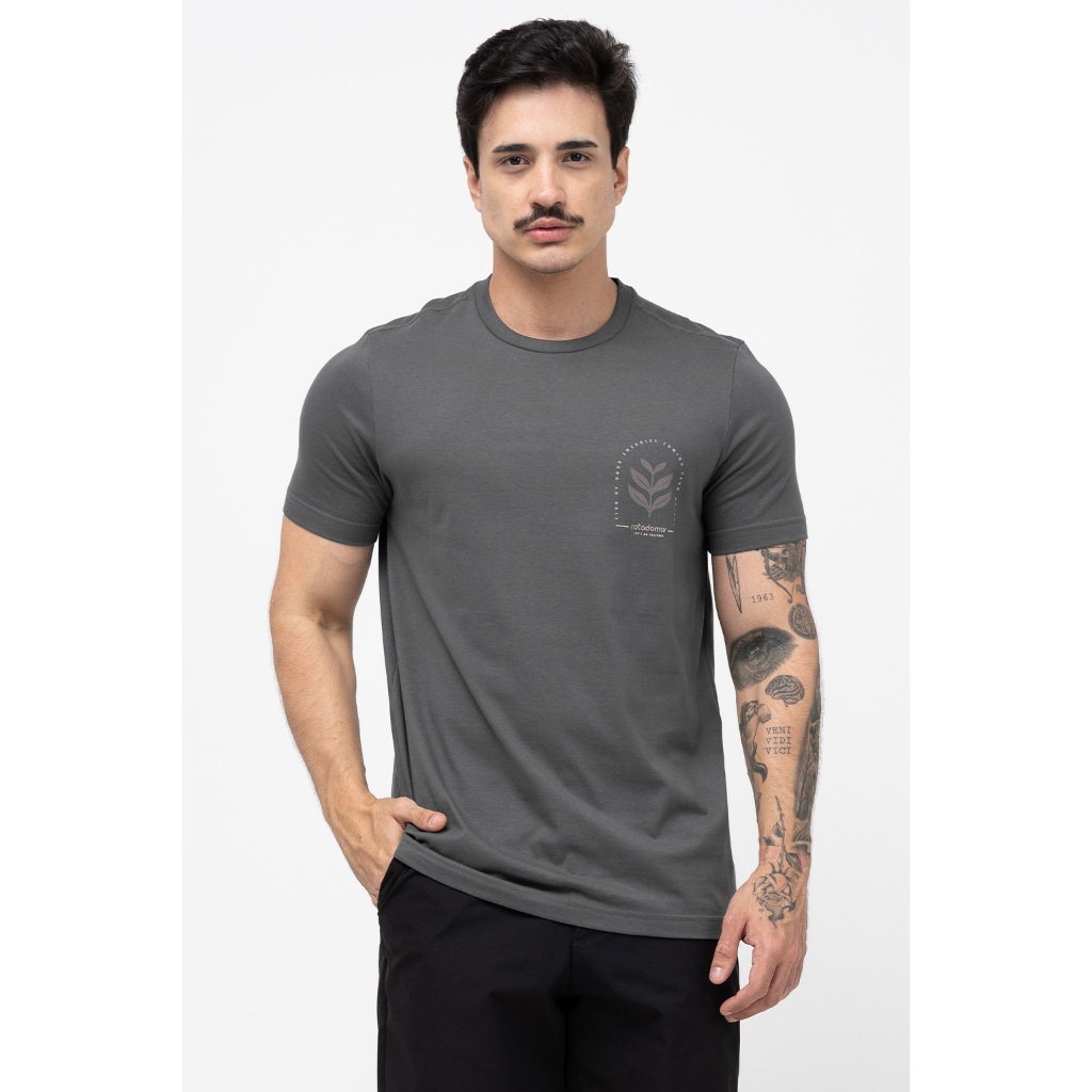 Camiseta Básica Masculina Rota do Mar 100% Algodão Estampada Confortável Macia Promoção em Oferta na Shopee