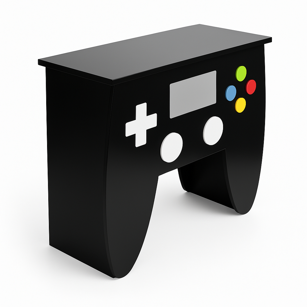 Mesa Controle Game MDF Desmontável Pegue e Monte Decoração Festa Aniversário em Oferta na Shopee