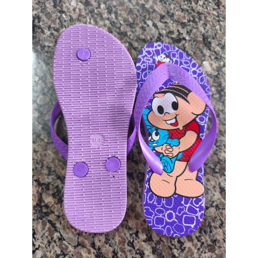 Chinelo Infantil Estampado Slim Menina 25/26 27/28 29/30 31/32 Minnie Patrulha canina Stitch Monica em Oferta na Shopee