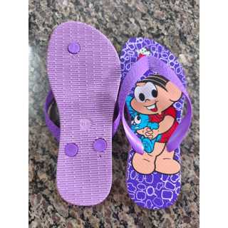 Chinelo Infantil Estampado Slim Menina 25/26 27/28 29/30 31/32 Minnie Patrulha canina Stitch Monica
