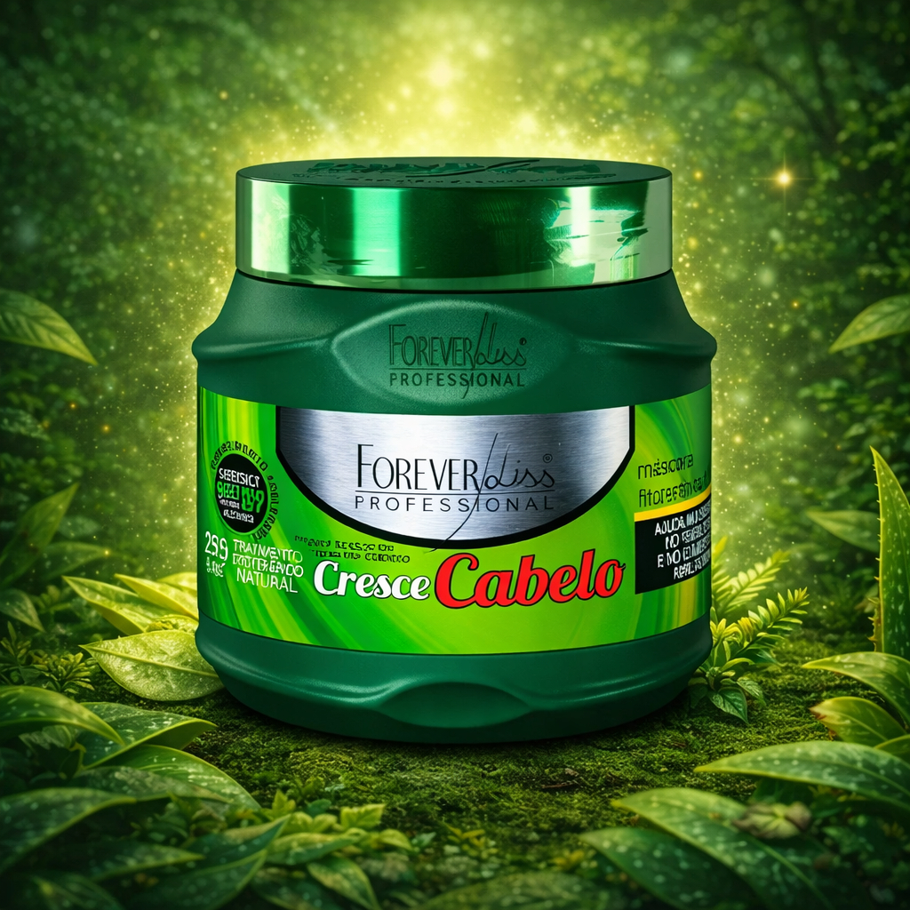 Máscara Cresce Cabelo Forever Liss 250g Tratamento Crescimento Capilar e Combate à Queda