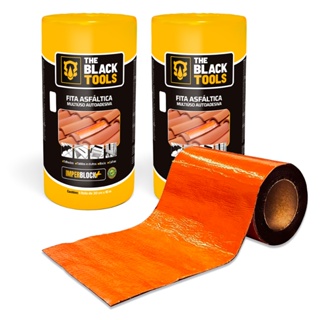 Kit 2 Unidades De Manta Asfaltica 30cm X 10m Auto Adesiva Terracota The Black Tools em Oferta na Shopee