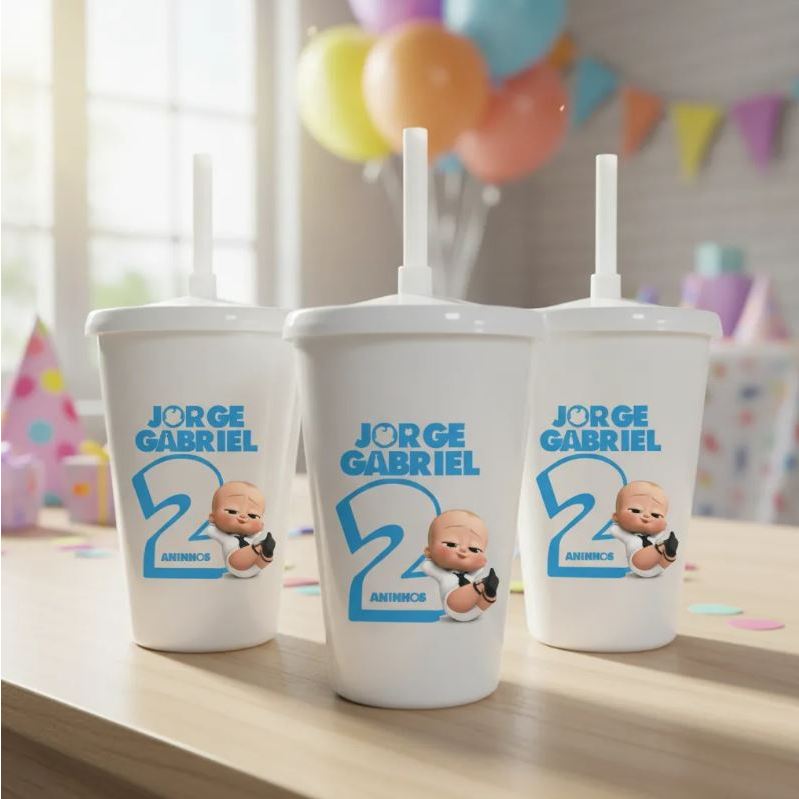 Poderoso Chefinho Lembrancinha Personalizada Copo Twister 300ml