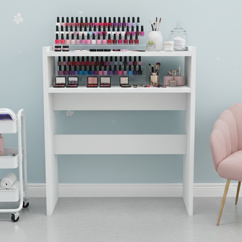 Mesa Manicure Profissional Com Nichos Para Salão de Beleza