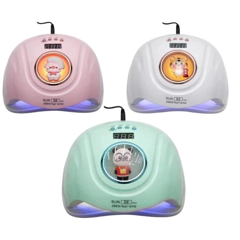 Cabines Sun S8 Pro Sioux 57 LEDs 268w Unha Gel Acrigel Secagem Rápida BIVOLT - Master