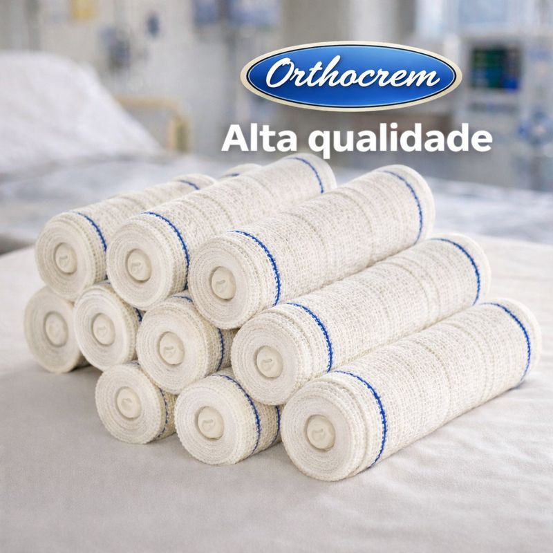 Kit 60 Ataduras Hospitalares 12 cm – Alta Qualidade para Curativos, Enfaixamentos e Uso Profissional