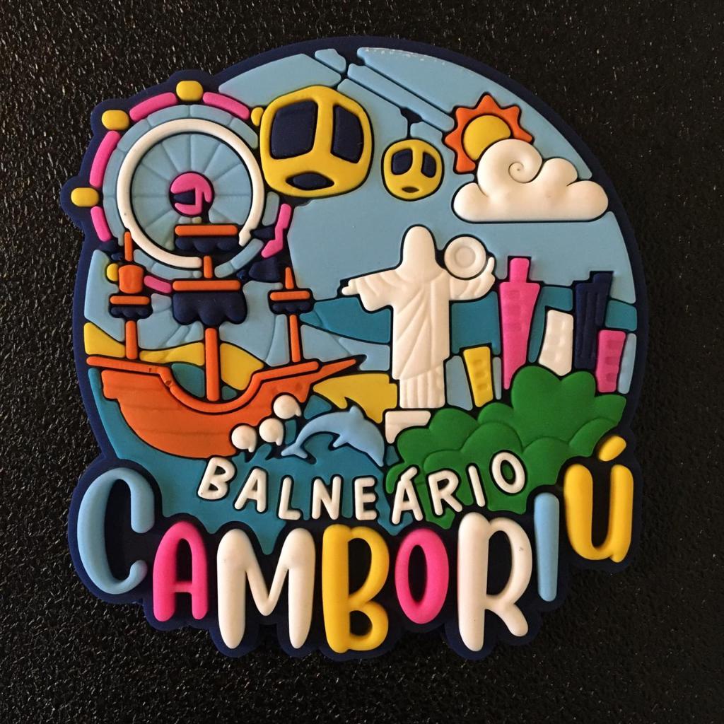 Ímã de geladeira emborrachado - Balneário Camboriú/SC em Oferta na Shopee