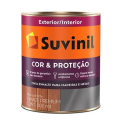 Tinta Esmalte Suvinil Cor e Proteção Brilhante 800ml - Cores