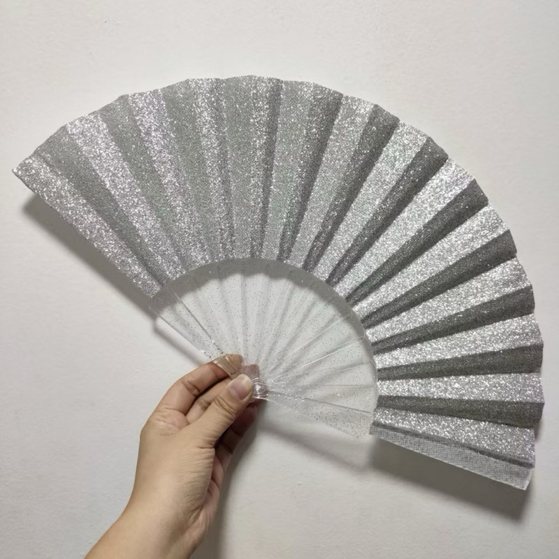 leque estiloso com glitter perfeito para todas as ocasiões em Oferta na Shopee