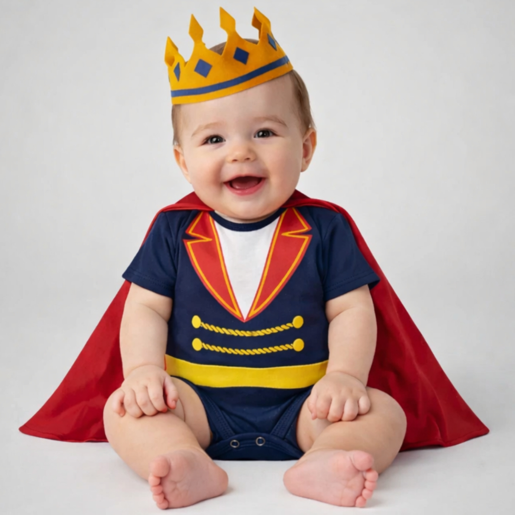 Body Bebê Menino Temático do Pequeno Príncipe Para Mesversario - Suedine 100% Algodão
