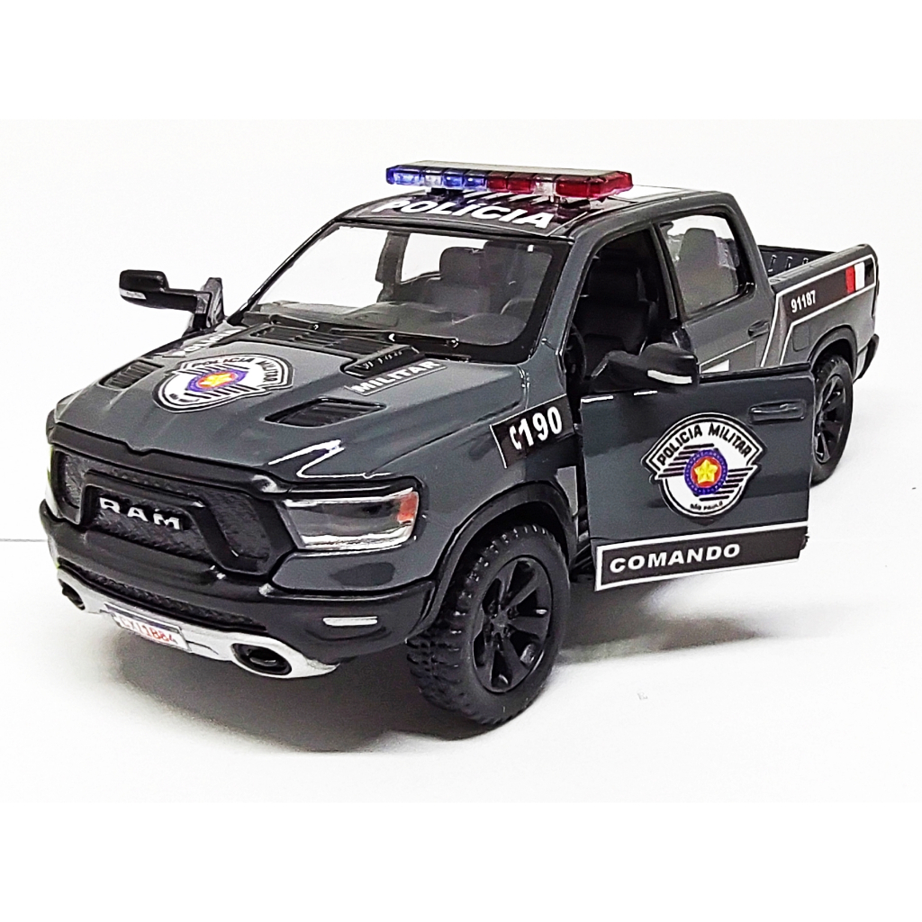 Miniatura Polícia Militar ROTA - Dodge RAM 1/46