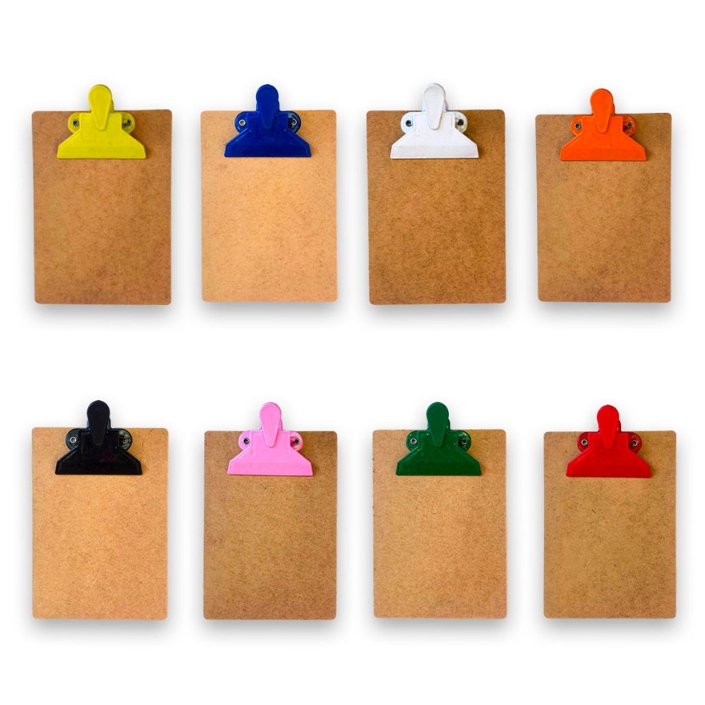 20 Mini Pranchetas Mdf. A5 148x210mm Suporte Para Caneta