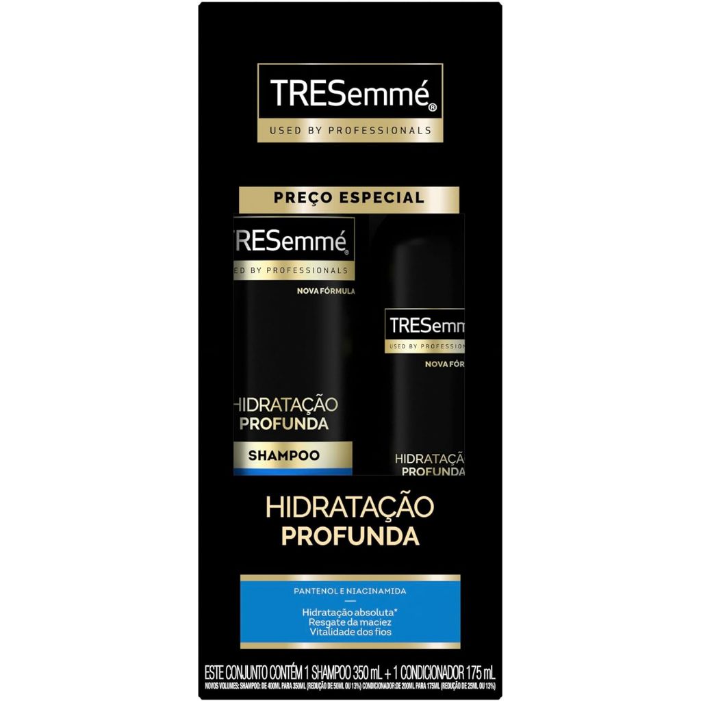 Kit Tresemmé Hidratação Profunda Shampoo 350ml + Condicionador 175ml em Oferta na Shopee