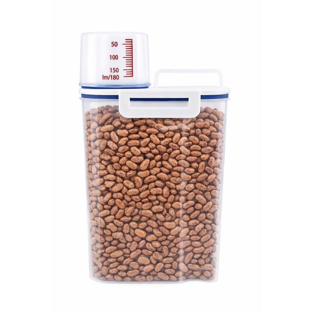 Dispenser para Alimentos grãos cereais pote hermético 2,5 L em Oferta na Shopee