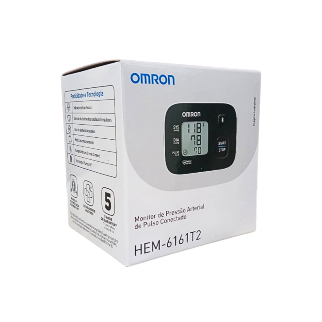 Aparelho de Pressão Digital De Pulso Omron Hem 6161t2 Preto