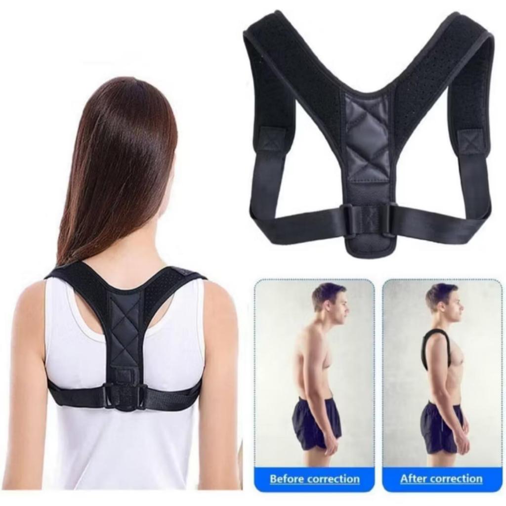 Corretor de Postura Ajustável para Costas Ombro Coluna -  Pronta Entrega em Oferta na Shopee