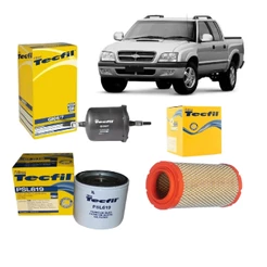 KIT FILTRO DE AR OLEO COMBUSTIVEL BLAZER S10 2.4 FLEX 08 09 10 11